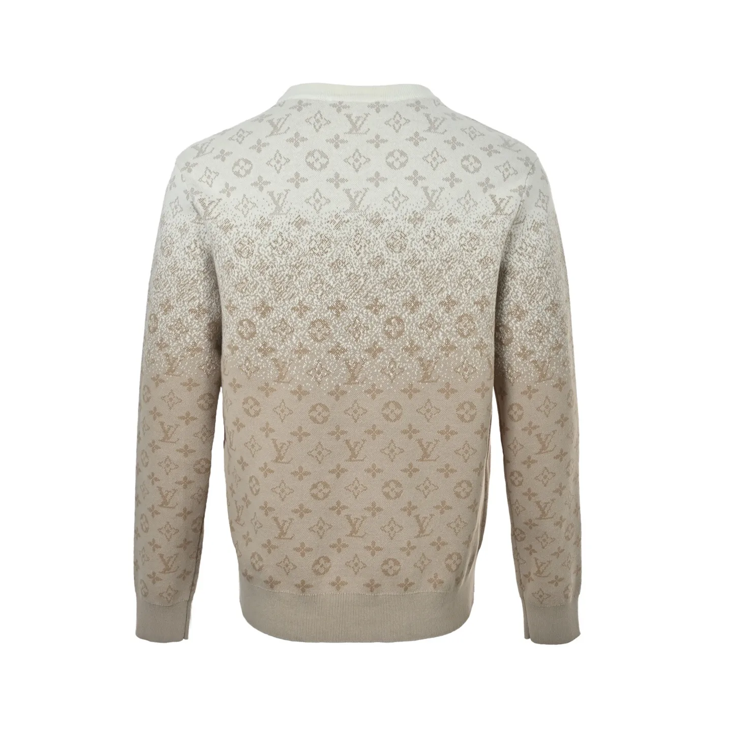 Louis Vuitton/Louis Vuitton 25Fw old flower jacquard gradient round neck sweatshirt